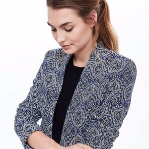 Blue and black BR jacquard blazer